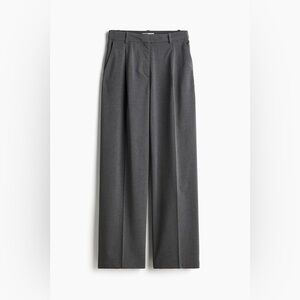 H&M Gray Wide-leg Dress Pants